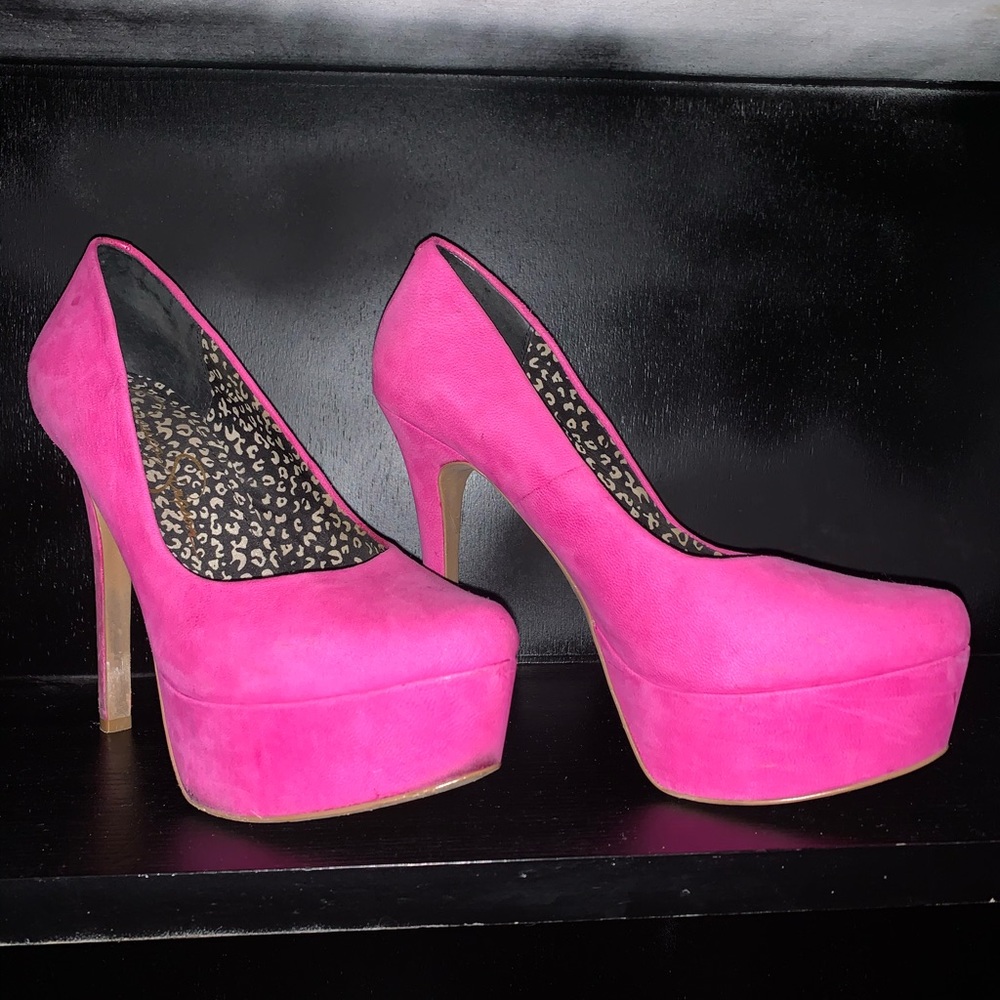 Hot pink heels